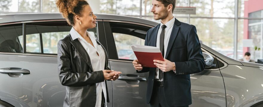 A Woman Buying a Car