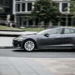 panning photography of sedan